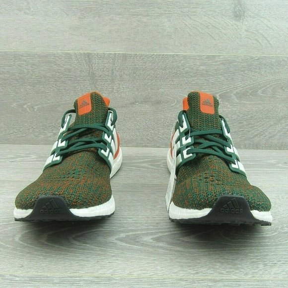 Adidas Ultraboost Miami Hurricanes Men's Gym Running Shoes NEW - Picture 4 of 8